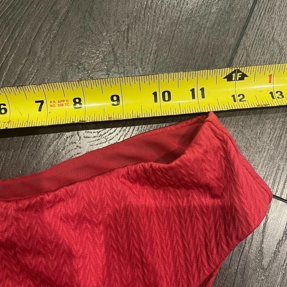 Andie Swim Red Texture High Waist High Cut Bikini Bottom NWOT Size XS - Picture 3 of 3